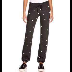 Wildfox Knox Star charcoal skinny sweatpants L